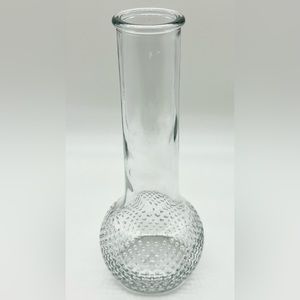 Vintage Clear Glass Hobnob Vase Single Bud Classic Flower
